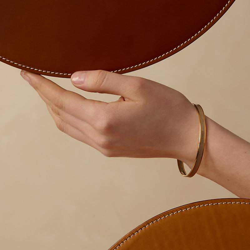 エナメルブレスレット 《グリッター》 - マロン | Hermès